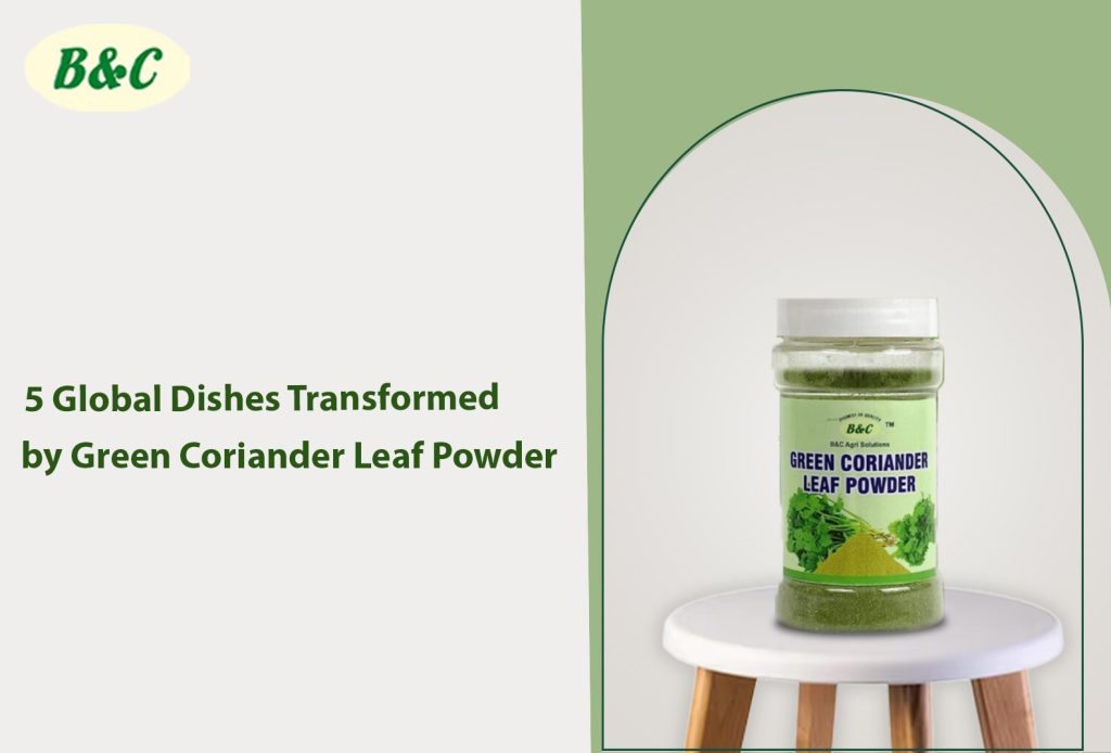 5 Global Dishes Transformed by Green Coriander Leaf Powder