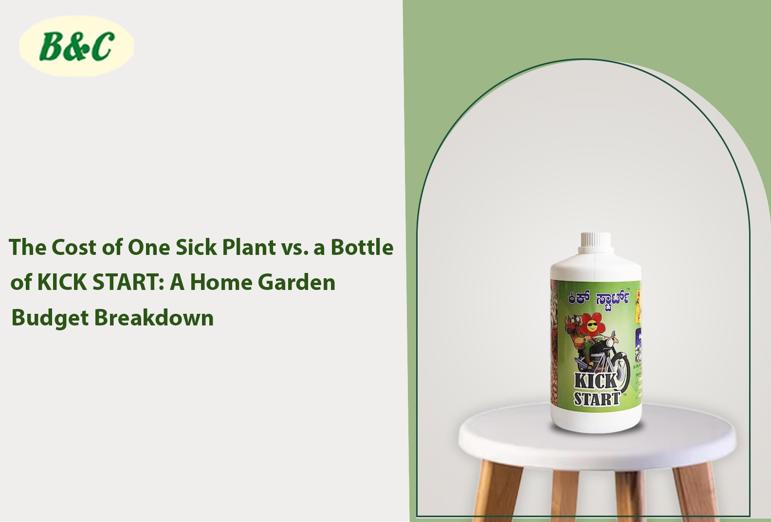 The Cost of One Sick Plant vs. a Bottle of KICK START: A Home Garden Budget Breakdown